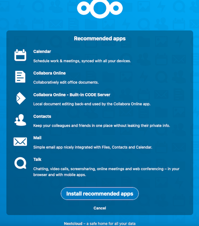 Nextcloud Recommended Applications Nextcloud Recommended Applications