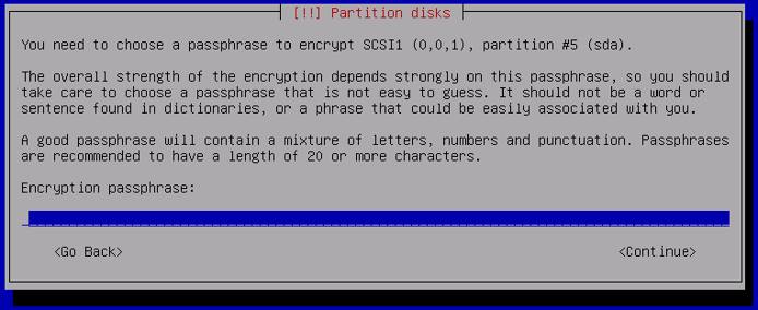 Debian 8 Encryption Passphrase Debian 8 Encryption Passphrase