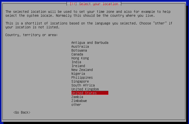 Debian 8 Location Setting Debian 8 Location Setting